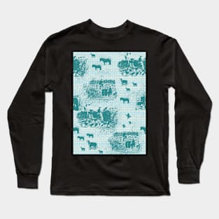 Gaddering Da Peats - Turquoise Long Sleeve T-Shirt